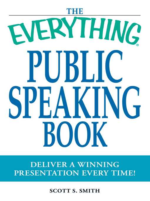 Title details for The Everything Public Speaking Book by Scott S Smith - Wait list